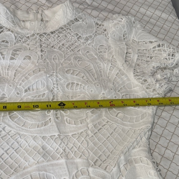 SHEIN Elegant White Lace Mini Dress - Picture 6 of 10